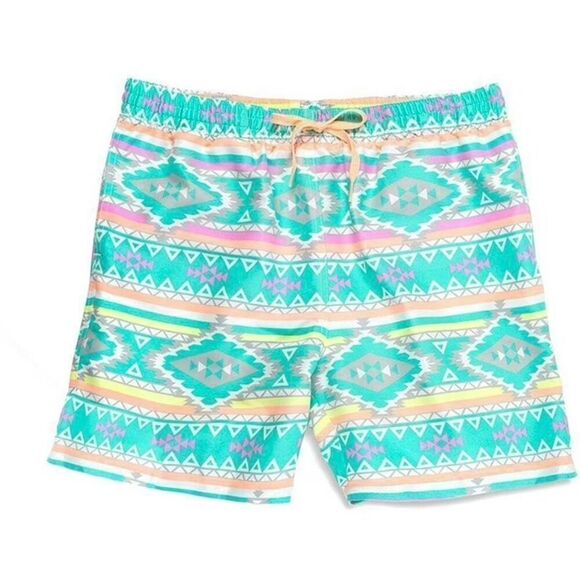 Chubbies Swim Trunks Board Shorts Men's XL Multicolor Drawstring Beach Stretch - Picture 1 of 7